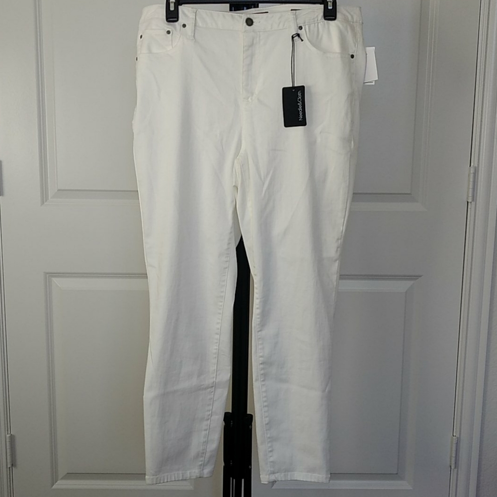 Needle & Cloth Woman Pants plus size  20W White